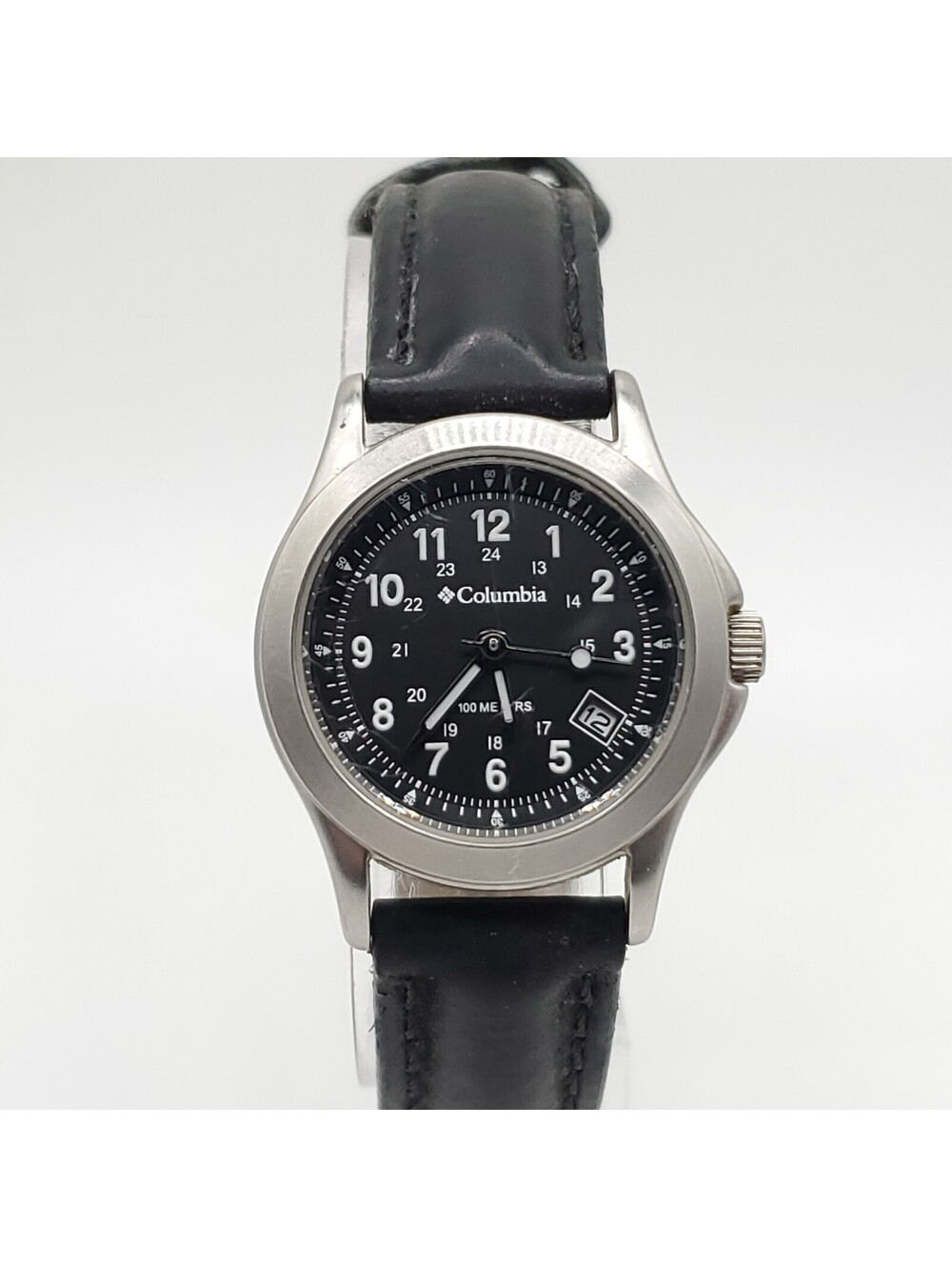 Columbia Watch Women 27mm Black Date 24hr Dial New Battery